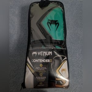 Venum Contender 2.0 Boxing Gloves - Black, Grey, and Turquoise